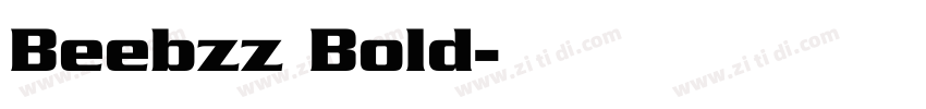 Beebzz Bold字体转换
